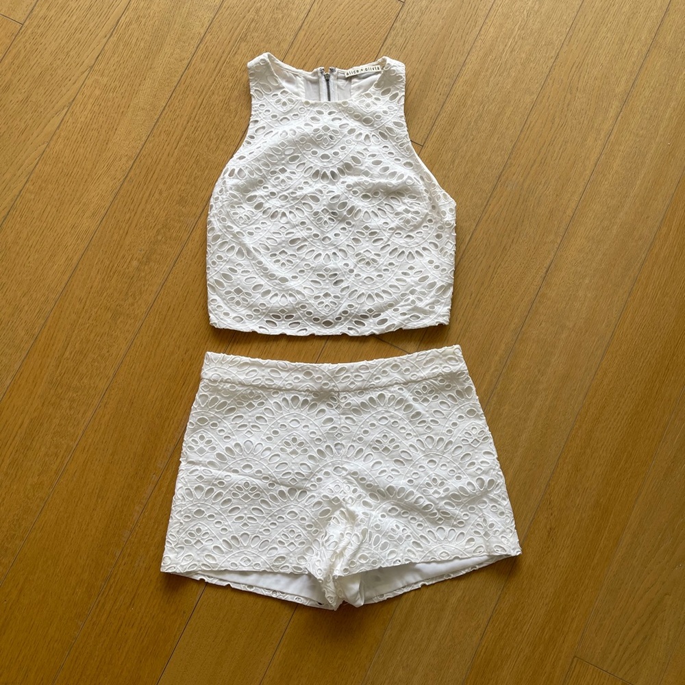 Alice and Olivia shorts set